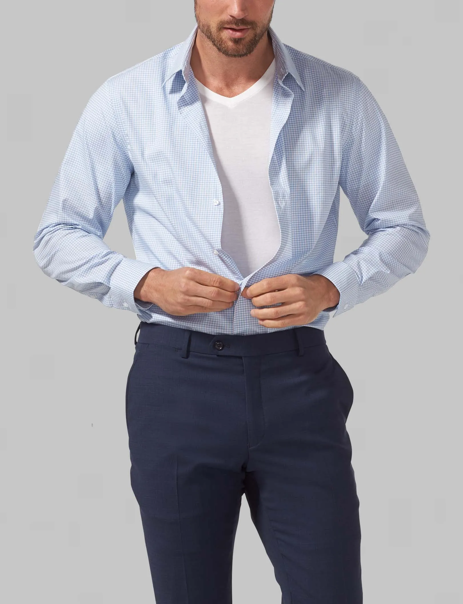 Second Skin High V-Neck Stay-Tucked Undershirt