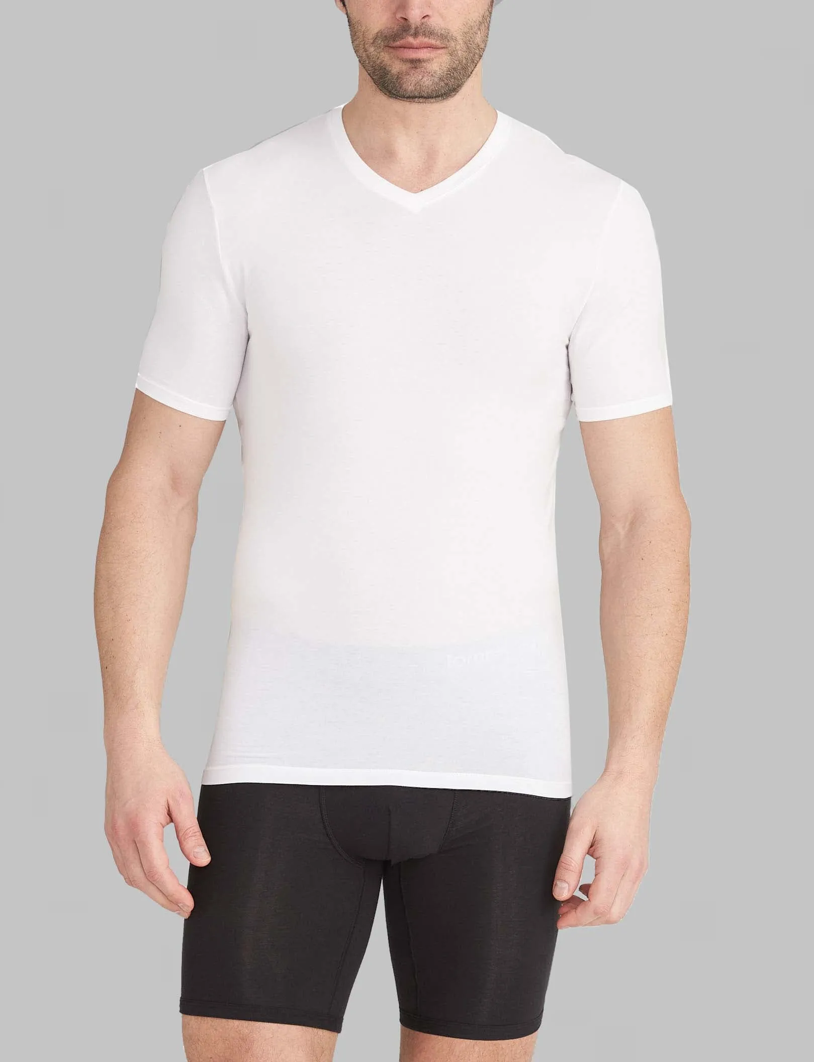 Second Skin High V-Neck Stay-Tucked Undershirt