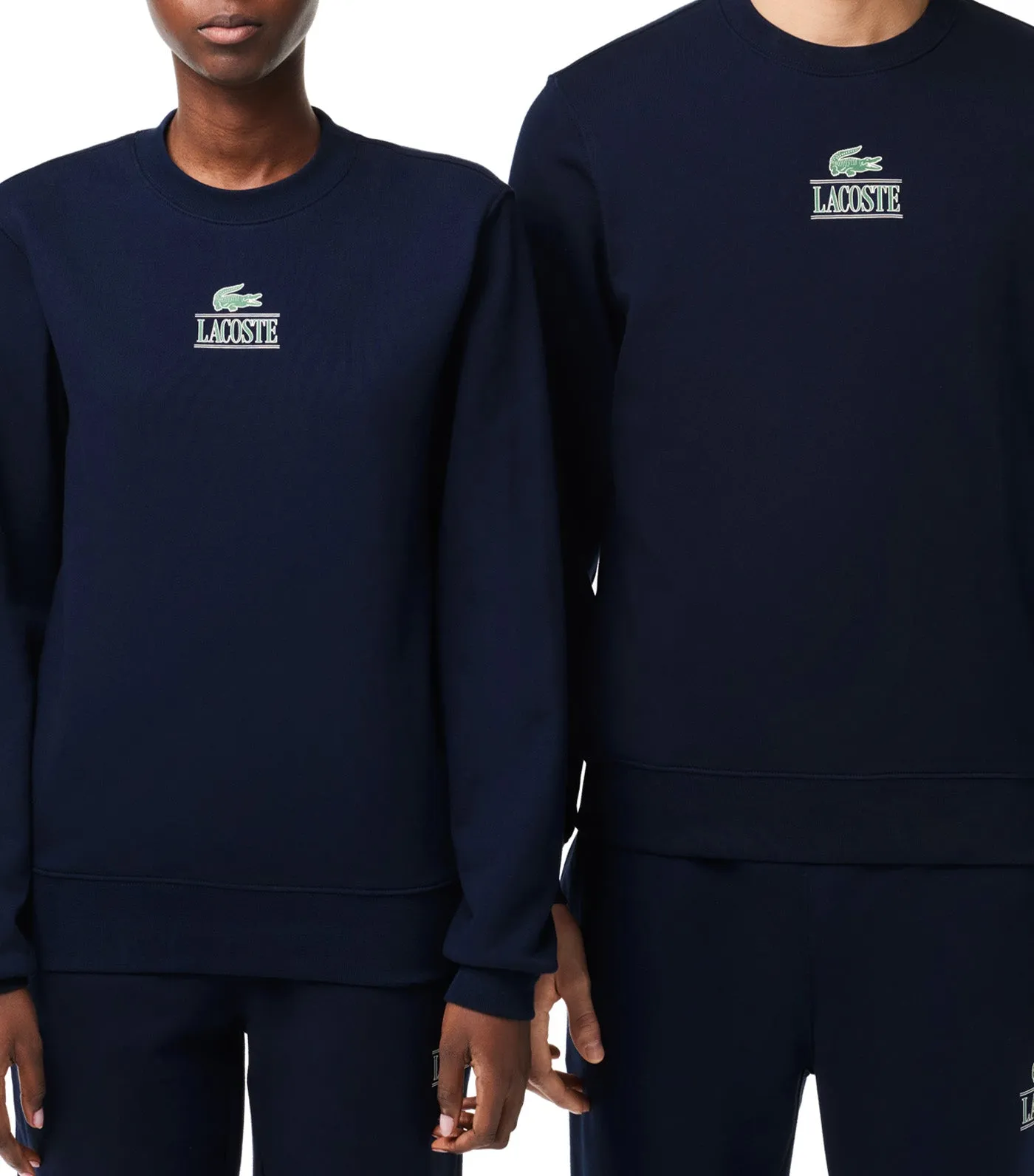 Signature Print Jogger Sweatshirt Navy Blue