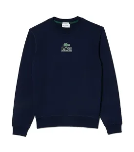 Signature Print Jogger Sweatshirt Navy Blue