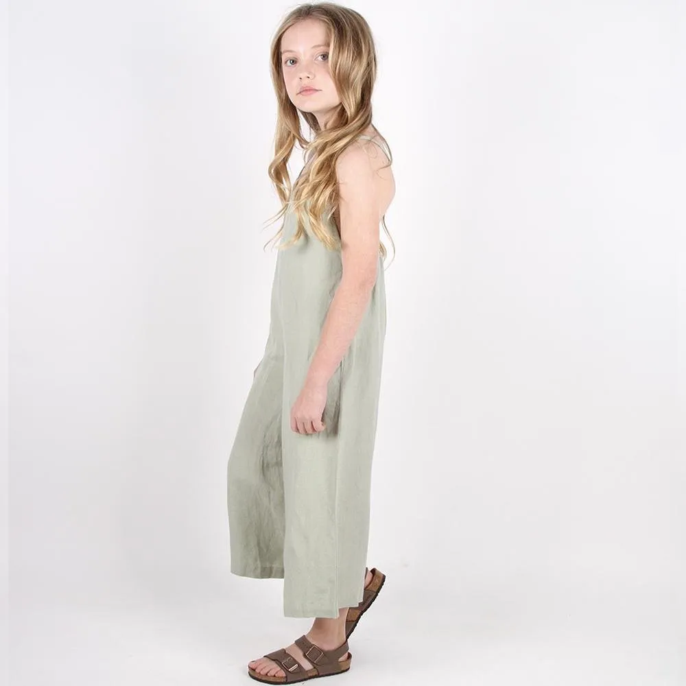 Slouchie Overalls - Sage