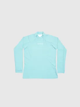 Softouch Long Sleeve Mock Neck Tee - Blue