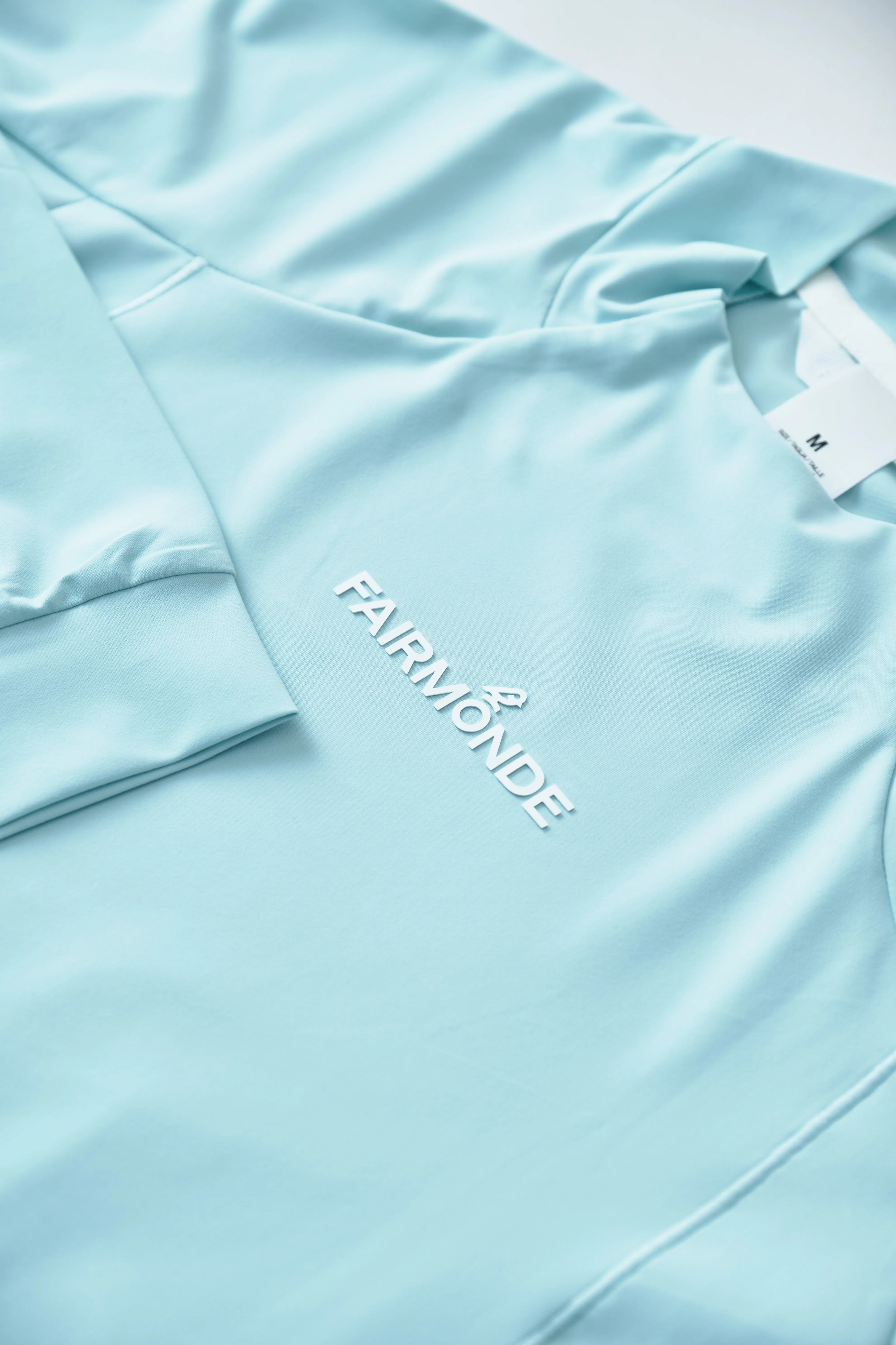 Softouch Long Sleeve Mock Neck Tee - Blue