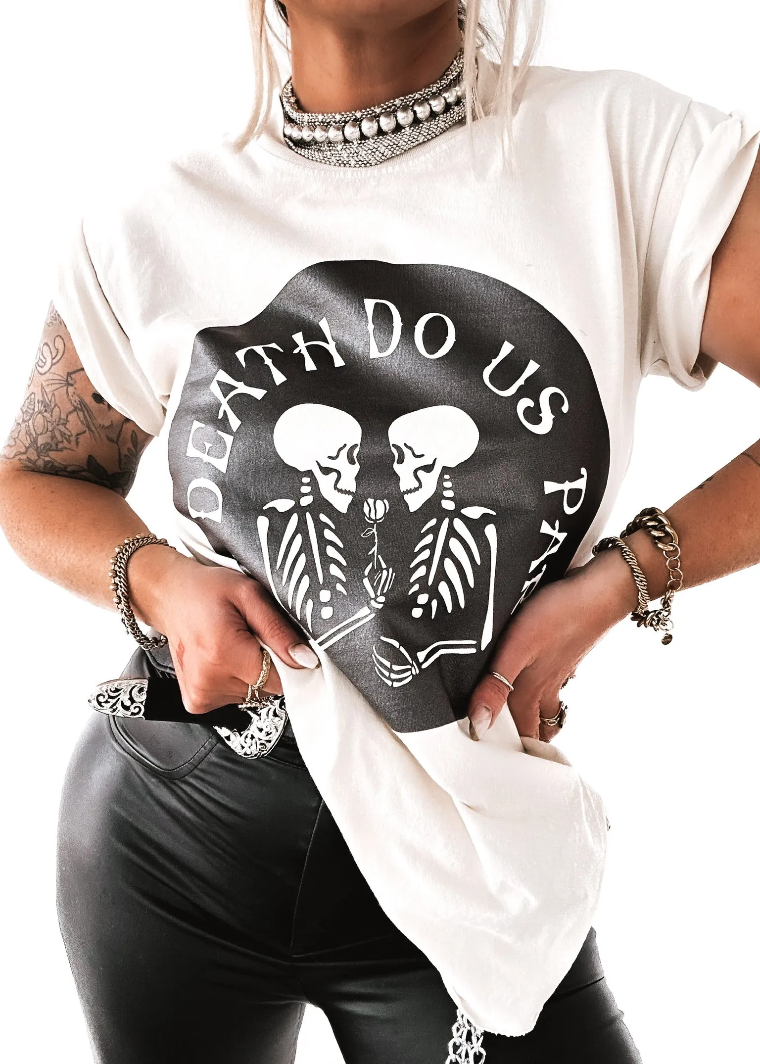'TIL DEATH DO US PART SIDE SLIT TEE