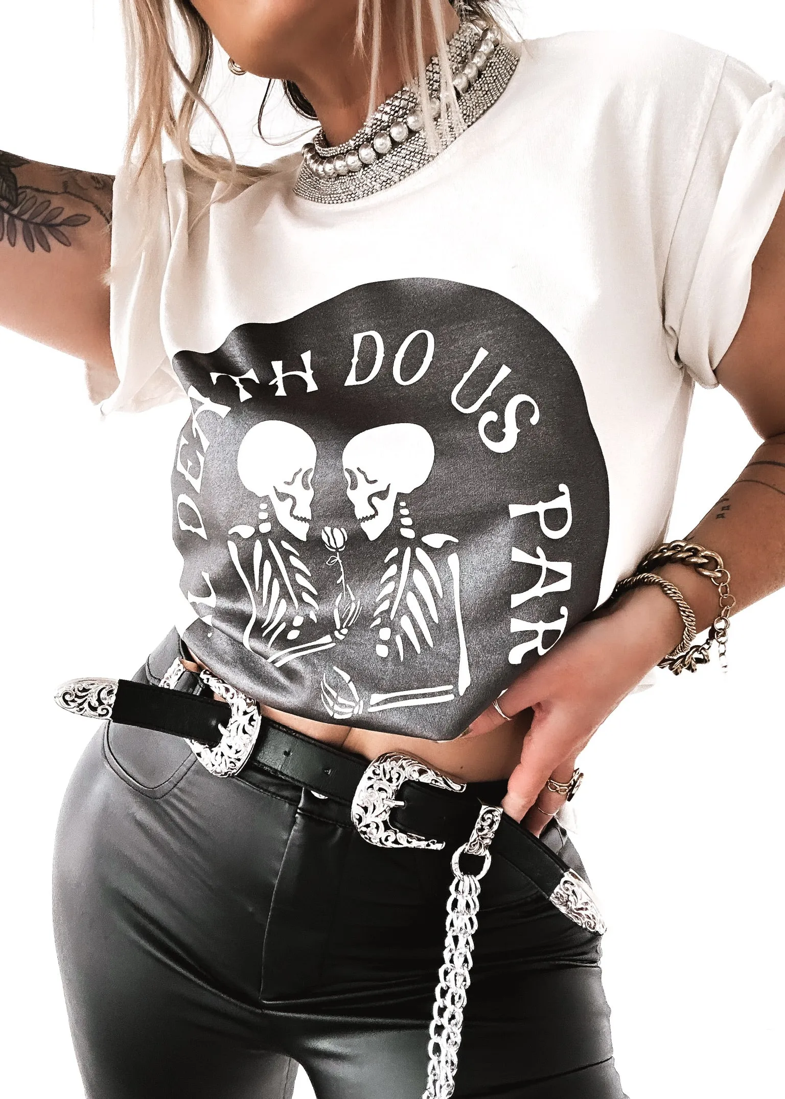 'TIL DEATH DO US PART SIDE SLIT TEE