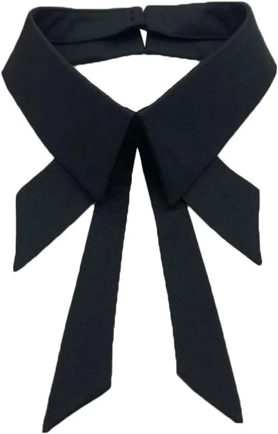 Vpang Detachable Fake Collar Lapel Plaid Blouse False Collar Choker Peter Pan Necklace Neck Bow Tie