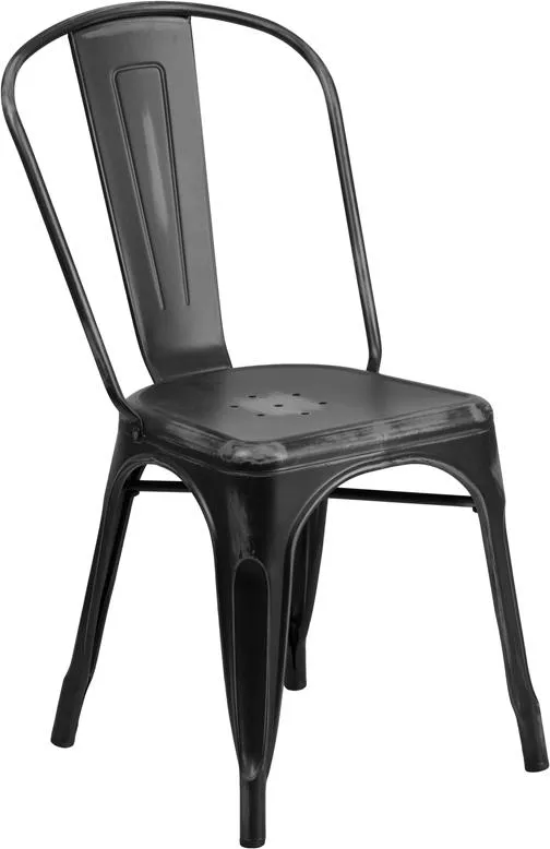 Worn Black Tolix Chair