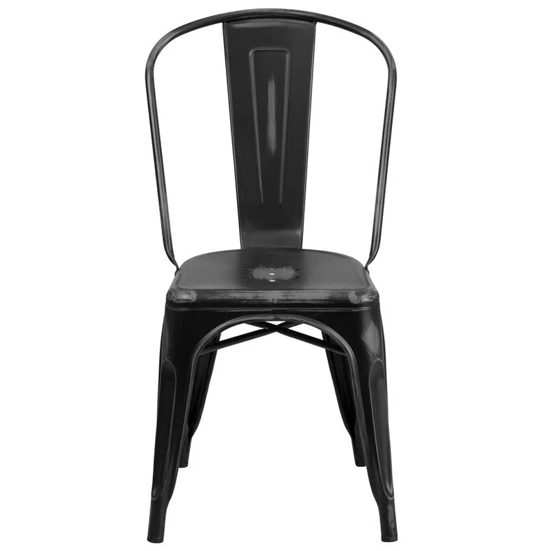 Worn Black Tolix Chair