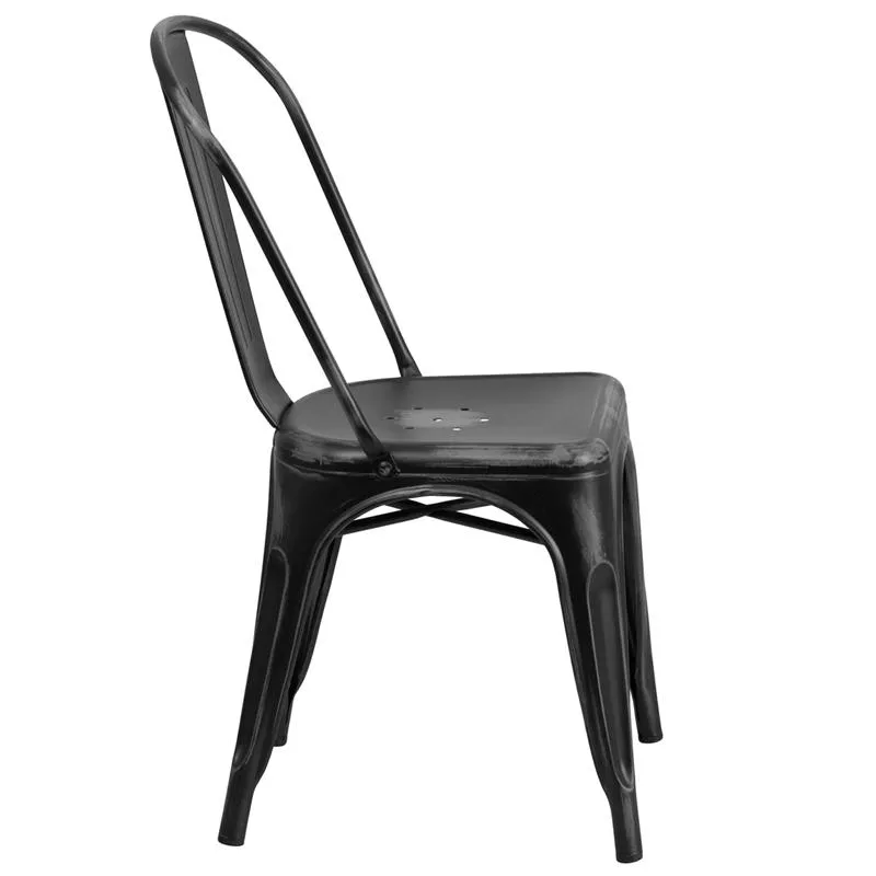 Worn Black Tolix Chair